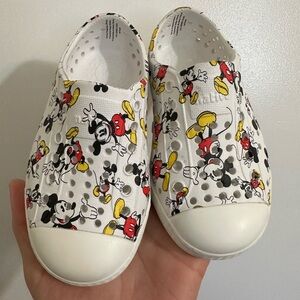 Disney White and Red Mickey Mouse Sneakers